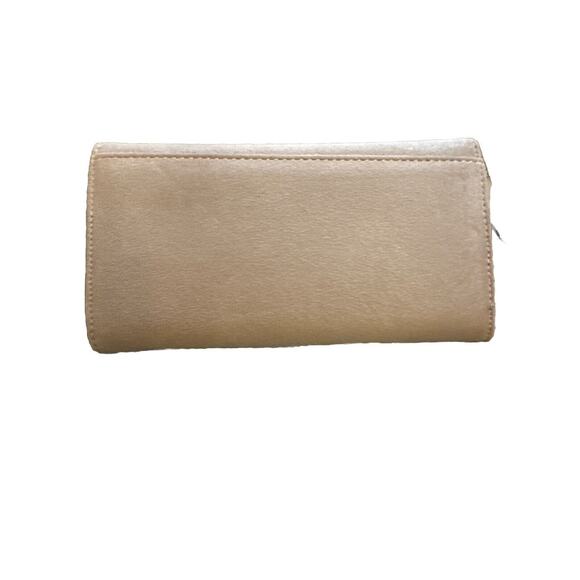 Vanessa William NWT Tan Wallet Wristlet Suede Snap Over - Picture 4 of 6